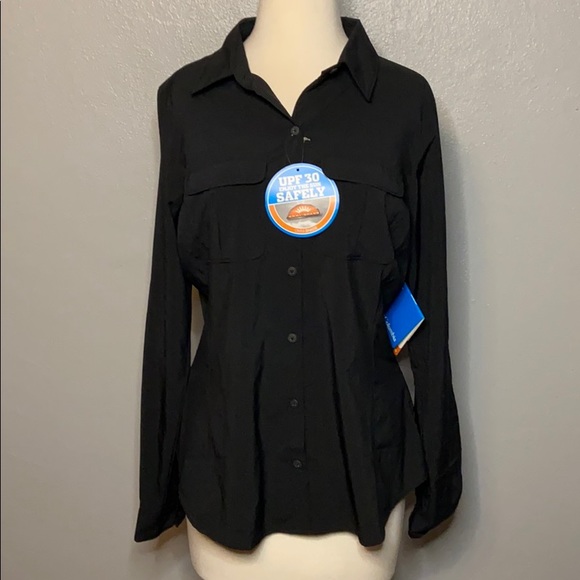 Columbia Tops - Columbia Omni-Shade LS Top Womens M Black NWT
